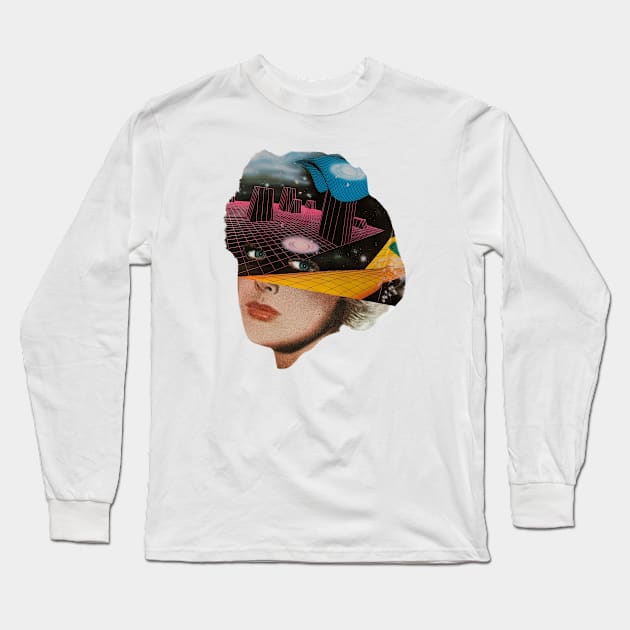 Simple Head Long Sleeve T-Shirt by MoonPatrol